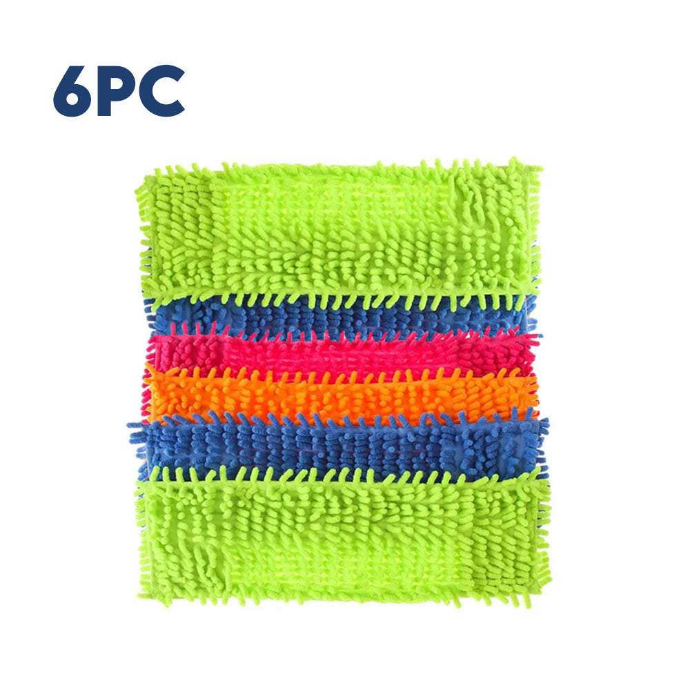 Microfiber Flat Mop Heads – Reusable Streak-Free Cleaning Pads