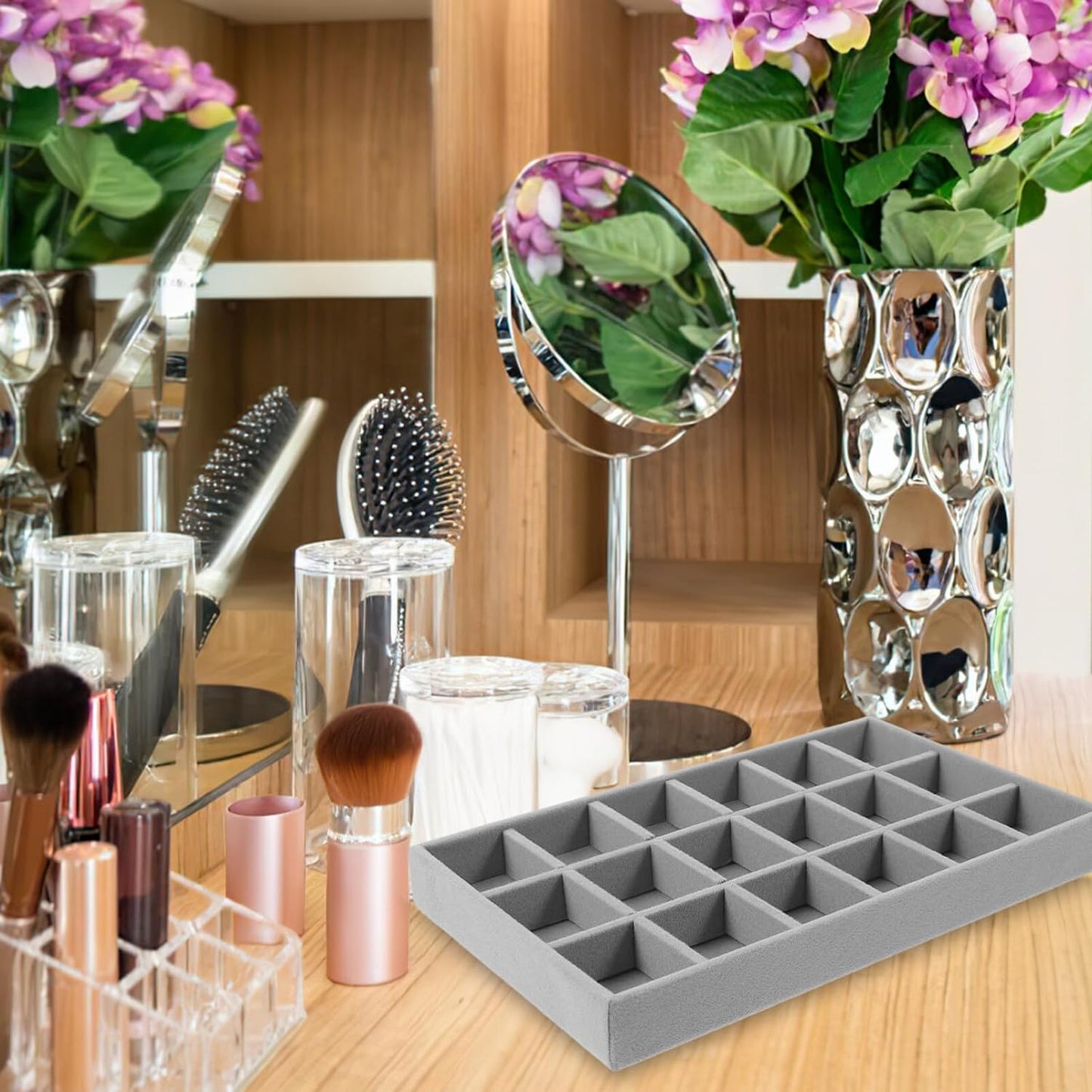 Jewelry Display Tray – Velvet Organizer