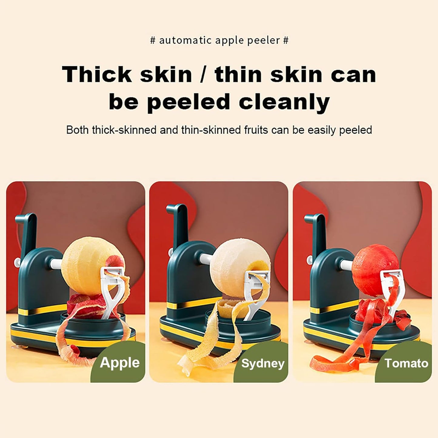 Fruit Peeler Machine – Manual Rotary Peeler