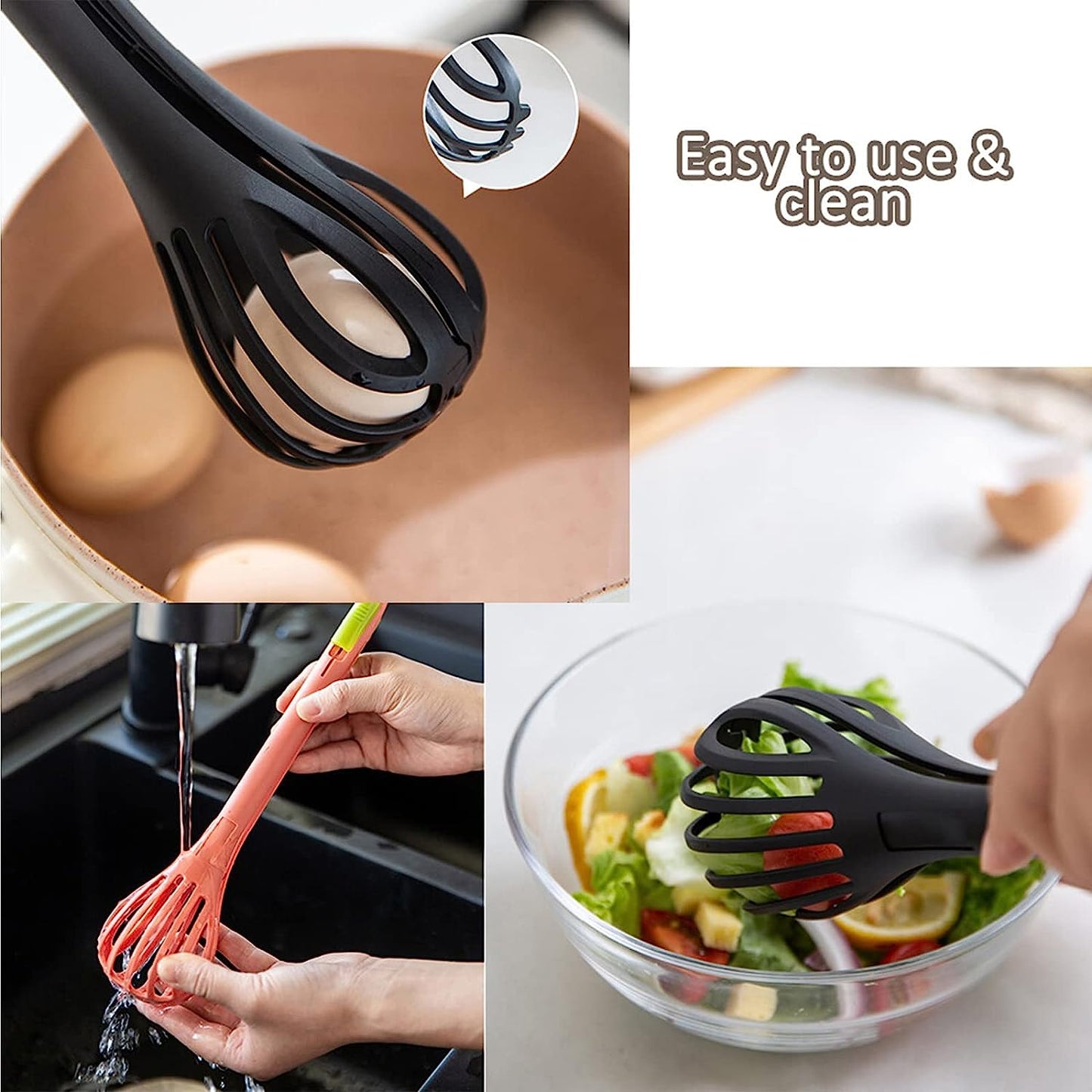 2-in-1 Egg Beater & Food Clip – Multi-Purpose Kitchen Tool
