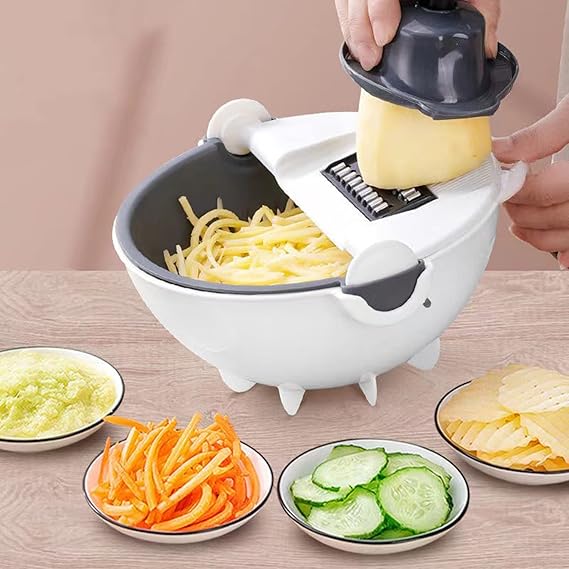 9-in-1 Vegetable Cutter – Multifunctional Slicer, Dicer & Kitchen Tool