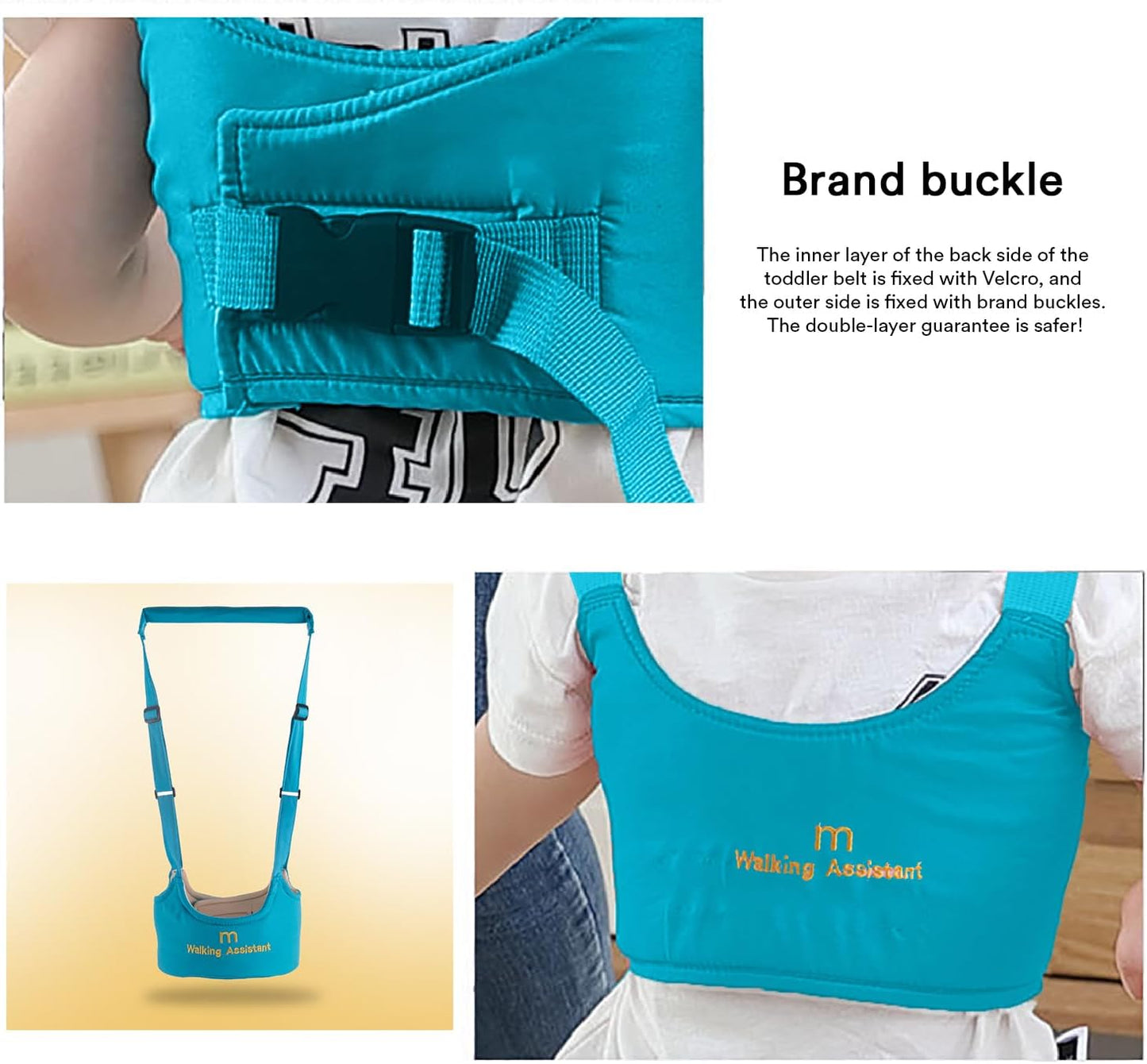 Baby Walker Safety Harness – Adjustable Toddler Walking Assistant