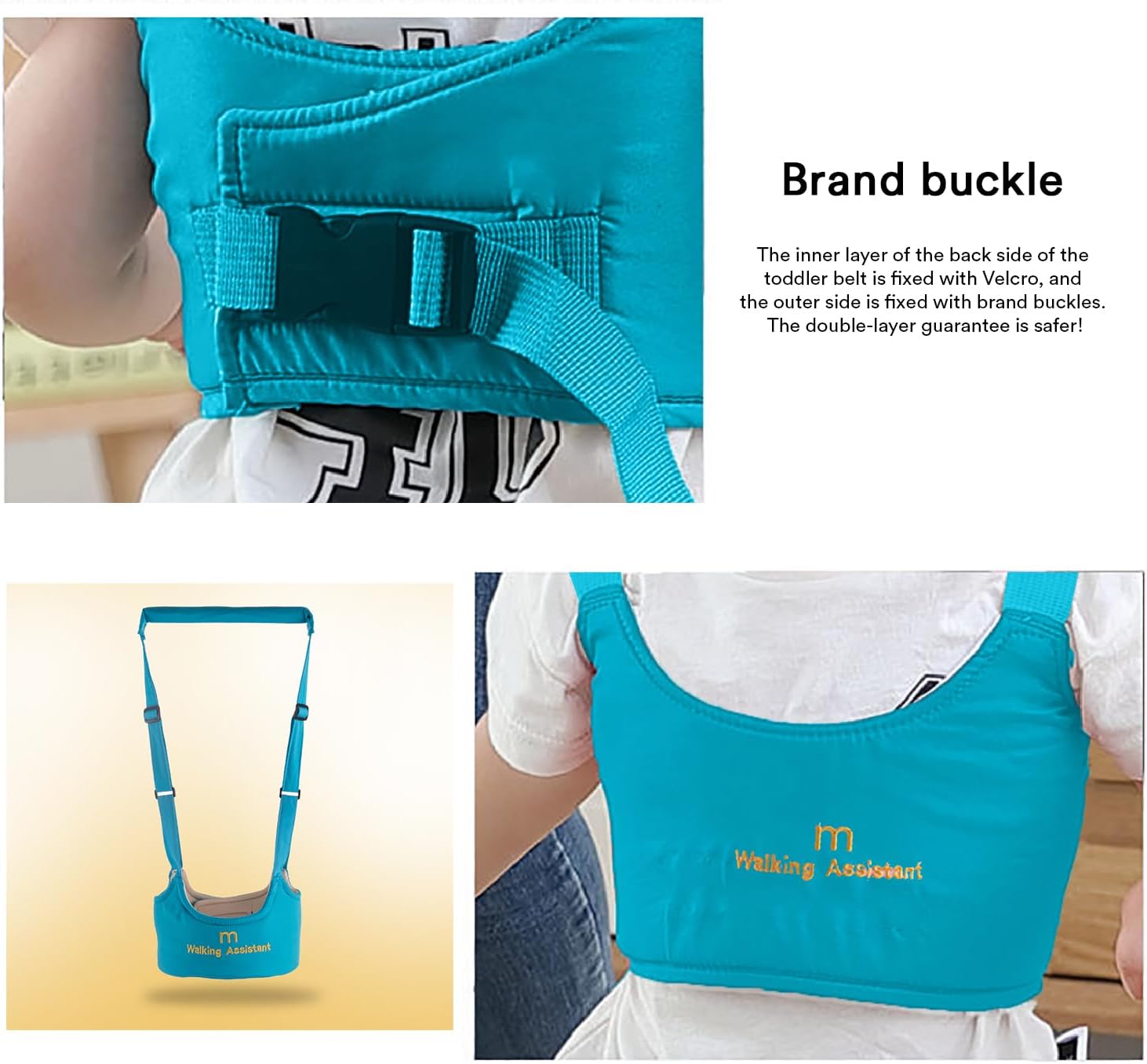 Baby Walker Safety Harness – Adjustable Toddler Walking Assistant