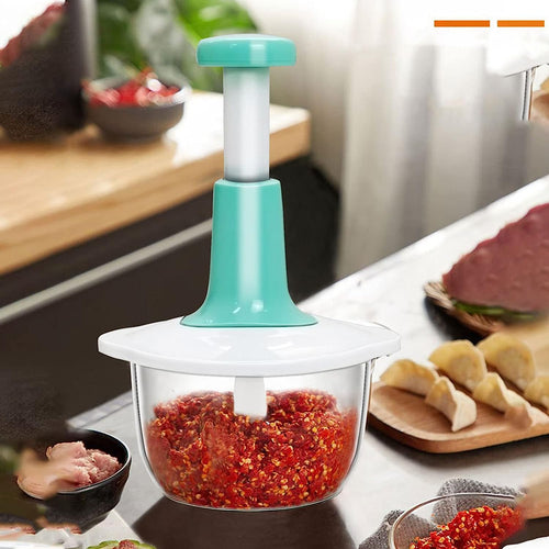 1.5L Manual Food Chopper – Hand Pull Cutter
