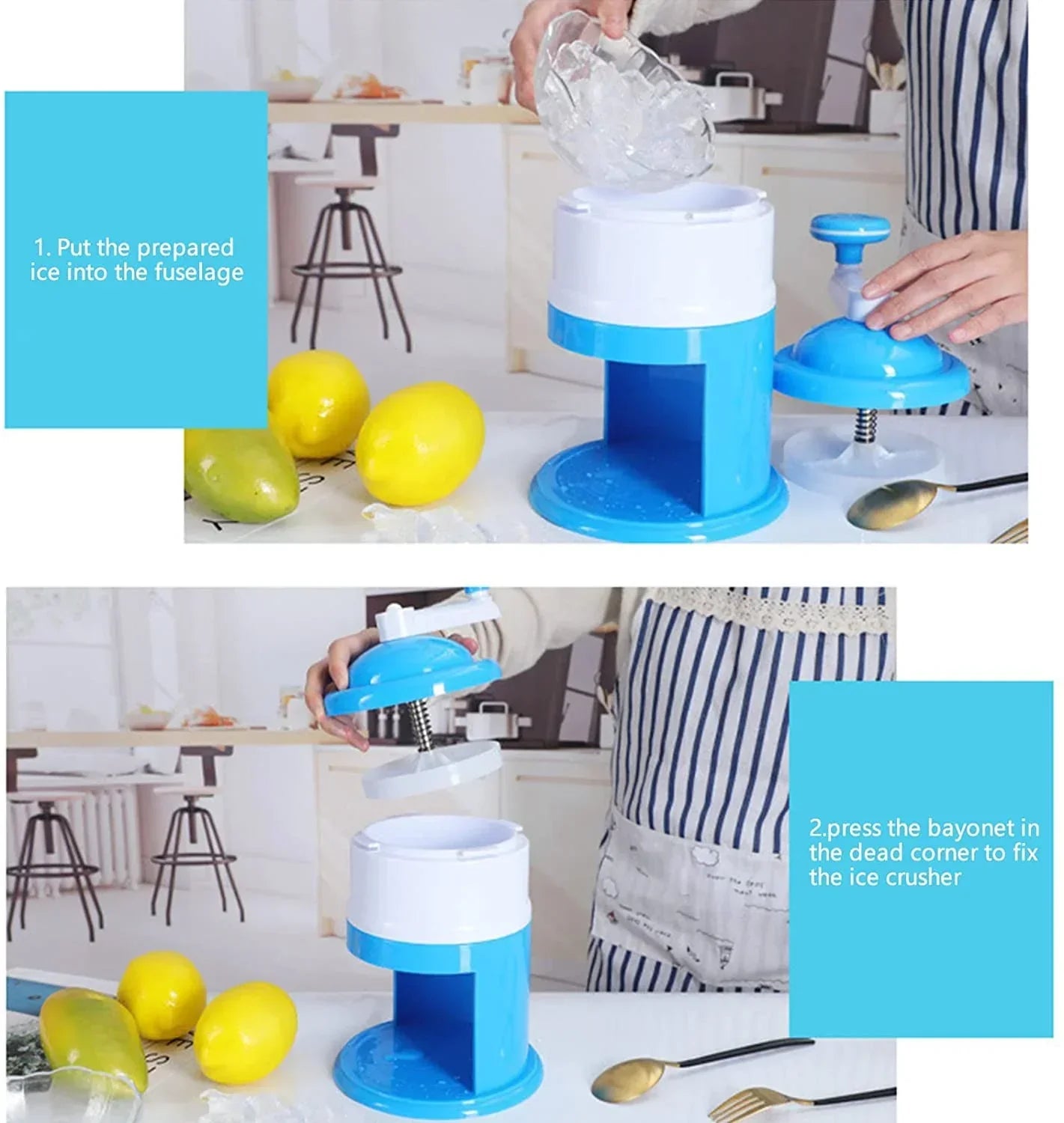 Manual Ice Crusher Machine – Portable Hand Chopper