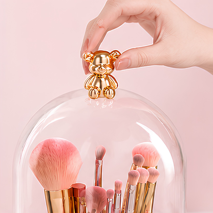 360° Rotating Makeup Brush Organizer (Random Colors)