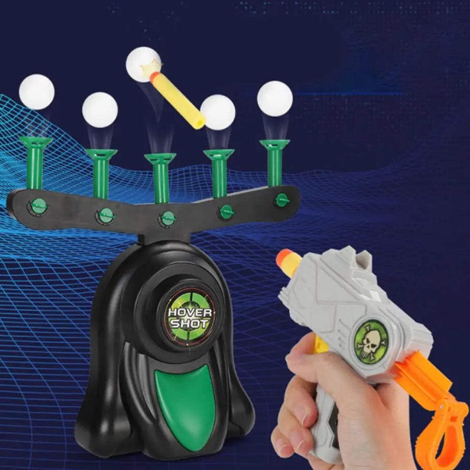 Air Hover Shot Gun Game – Floating Ball Targets, Adjustable Airflow, Hand-Eye Coordination & Indoor Family Shooting Practice Game for Kids & Adults