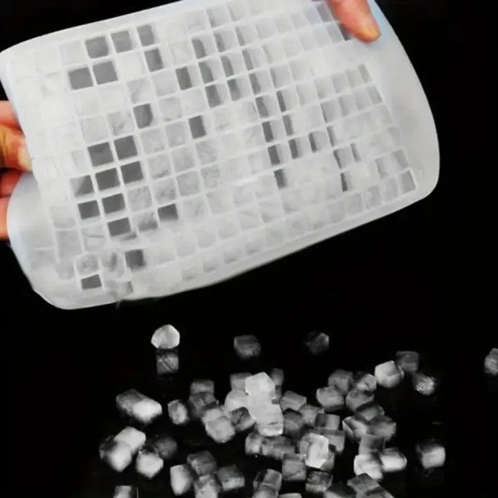Silicone Mini Ice Cube Tray – 160 Grids Flexible Freezer Mold