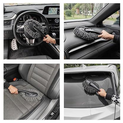 Portable Microfiber Car Duster – Compact Cleaning Brush