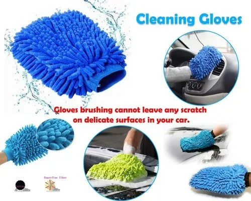 Microfiber Car Wash Gloves – Reusable Cleaning Mitt