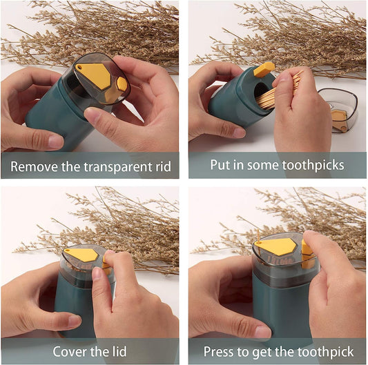Push-Up Toothpick Holder – Automatic Dispenser