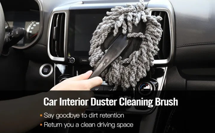 Portable Microfiber Car Duster – Compact Cleaning Brush