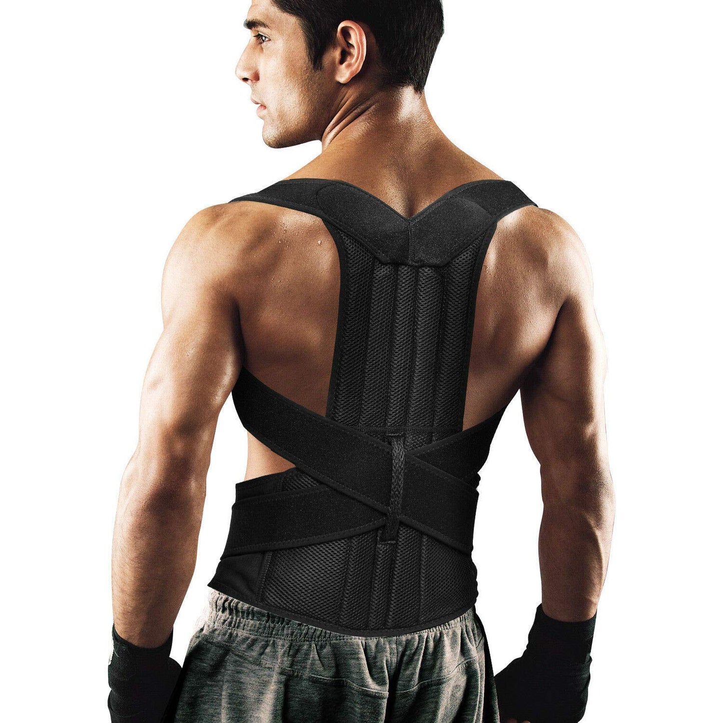 Adjustable Shoulder & Back Posture Corrector Belt – Daily Support