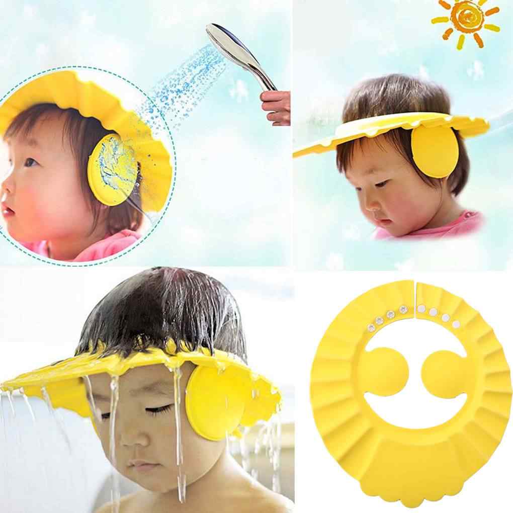Baby Shower Cap (3 pcs) – Adjustable Bath Hat
