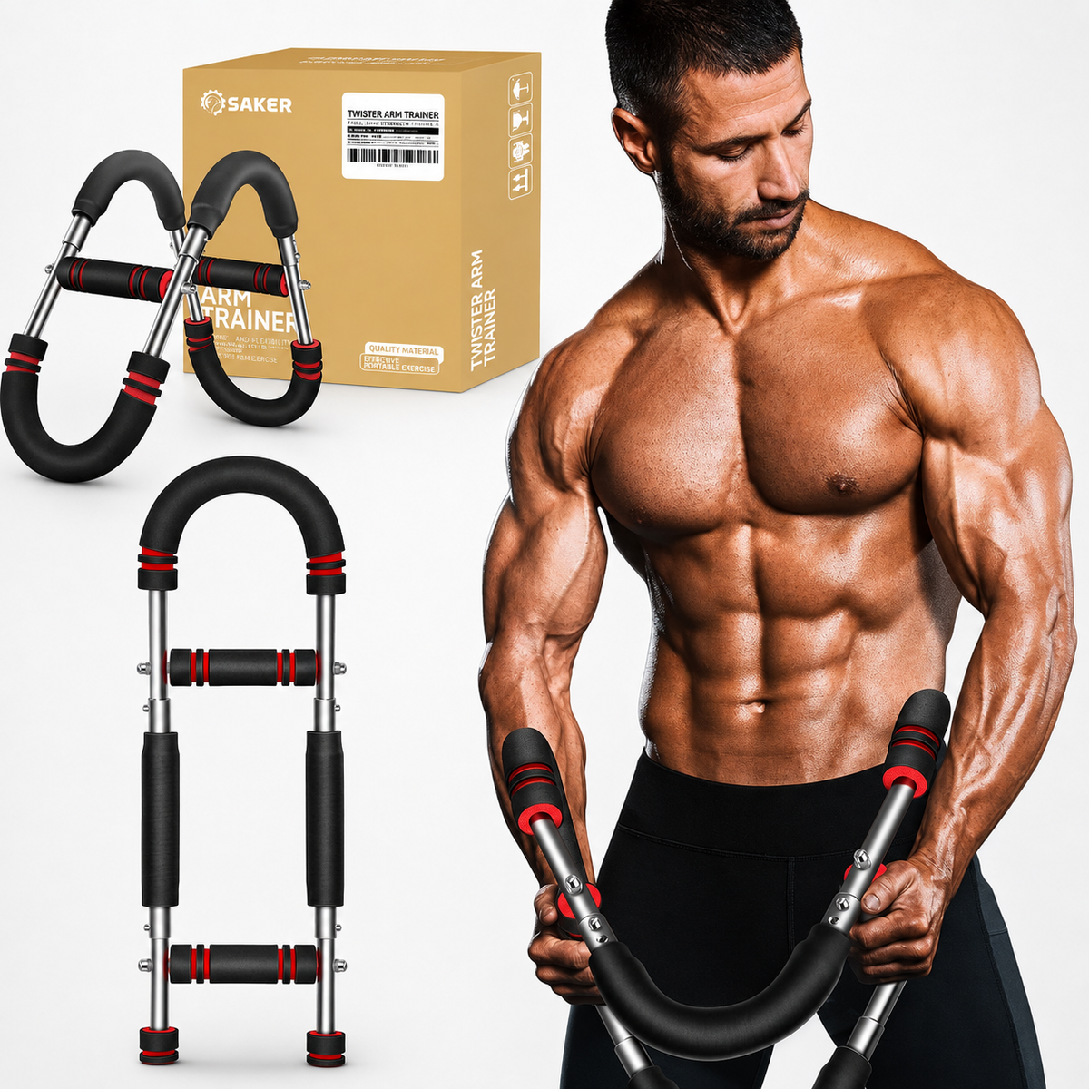 Chest Expander Resistance Cable Exerciser