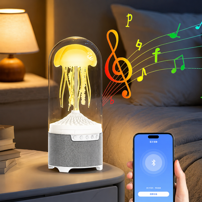 Jellyfish Bluetooth Speaker LED Night Lamp