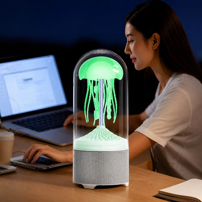 Jellyfish Bluetooth Speaker LED Night Lamp