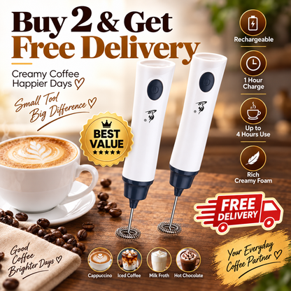 Rechargeable Coffee Beater - Enjoy Fluffy Coffee within 10seconds