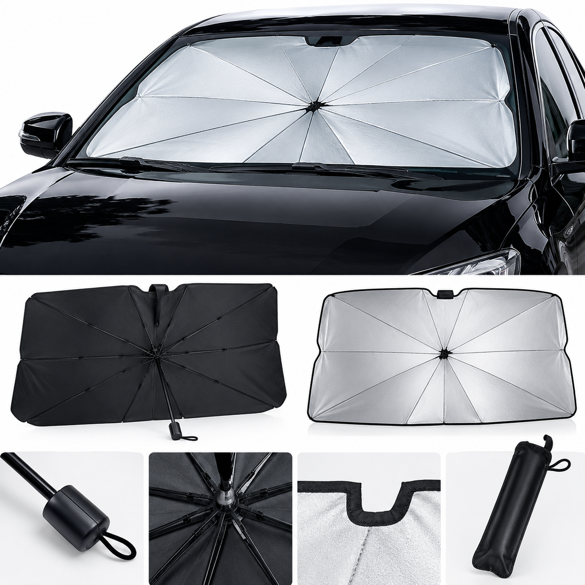 Foldable Car Windshield Sunshade Umbrella