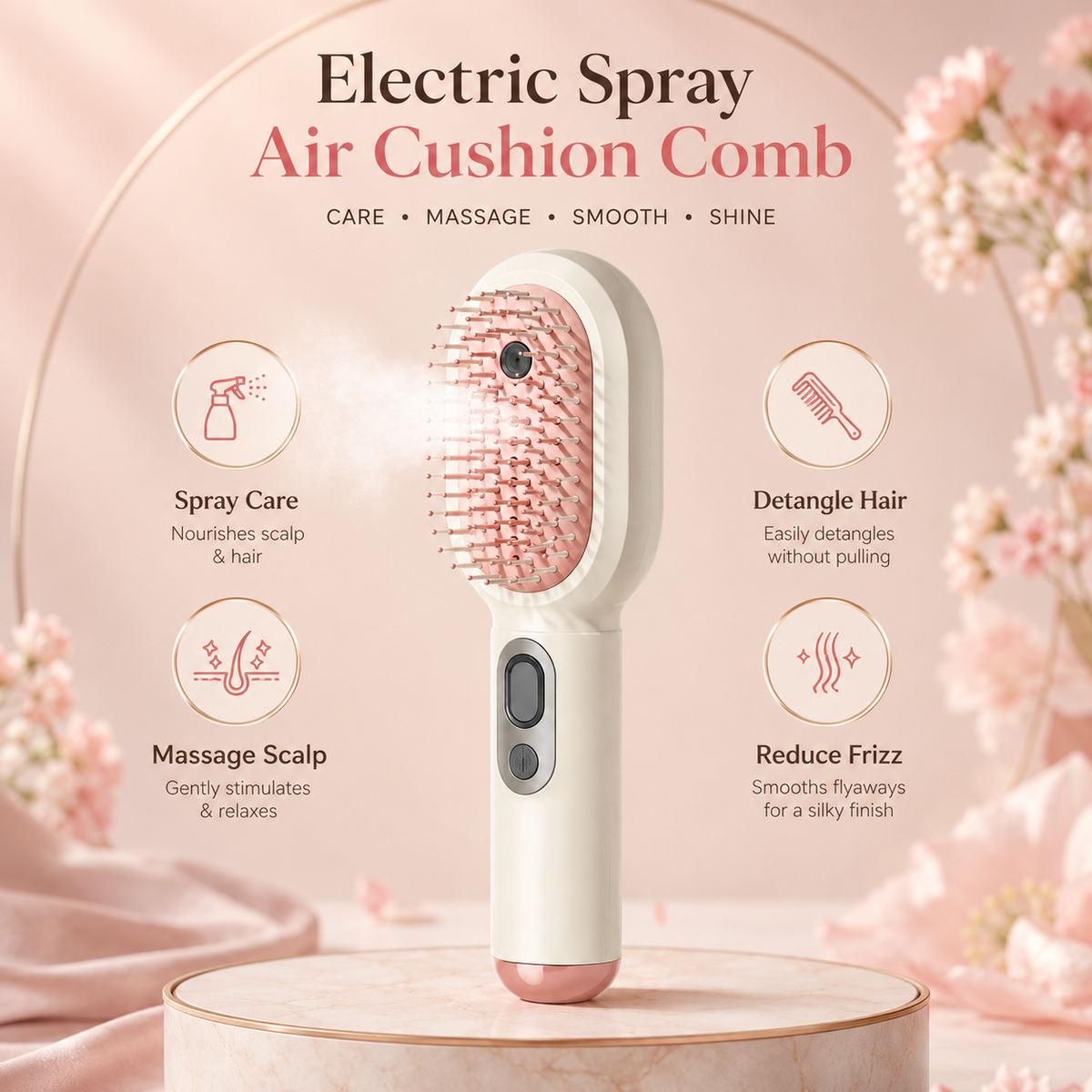 Electric Spray Air Cushion Comb