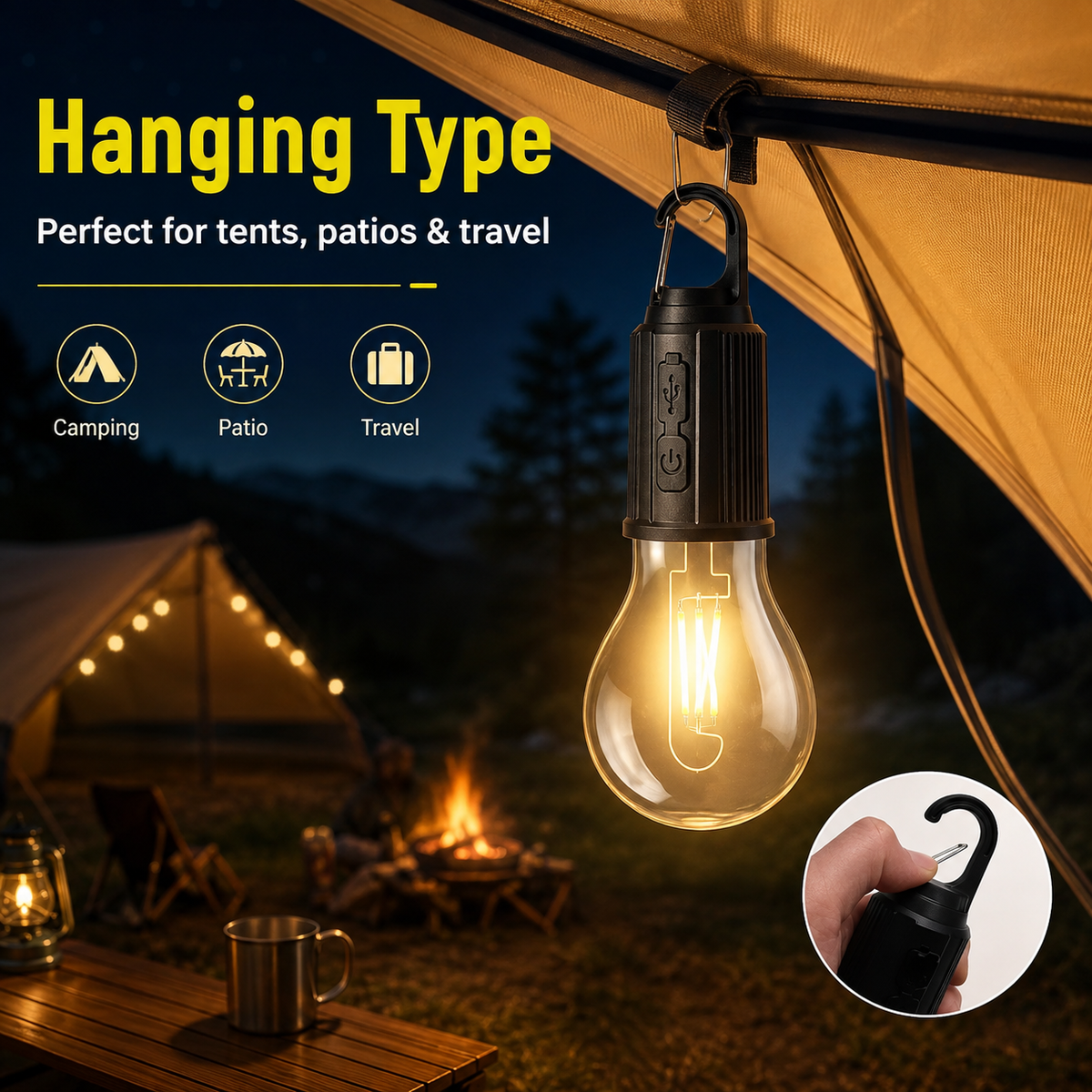 Portable USB Camping Light