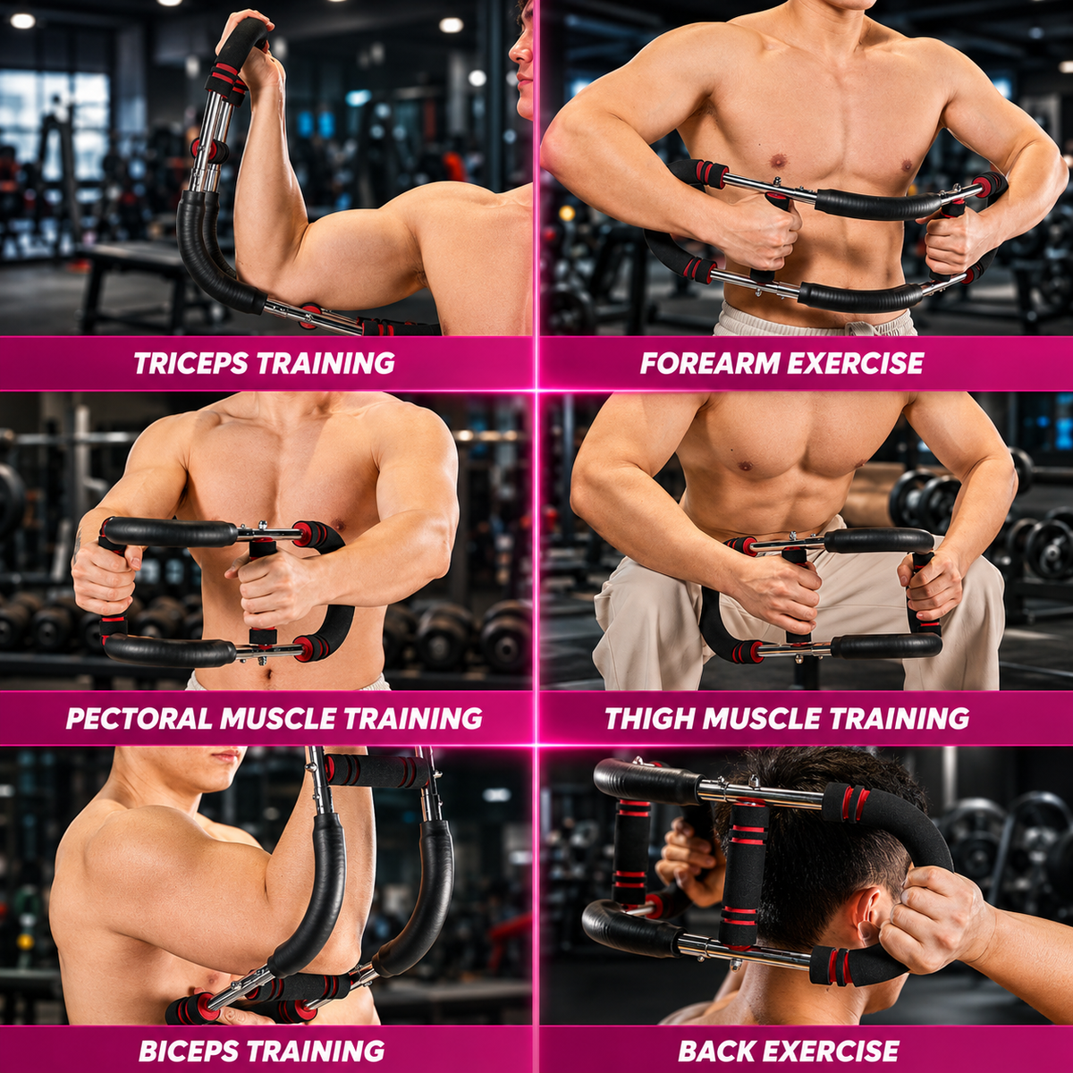 Chest Expander Resistance Cable Exerciser