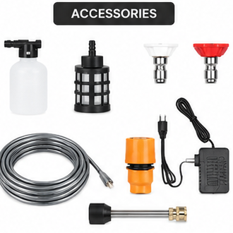 Cordless Pressure Washer with Multi-Function Nozzles