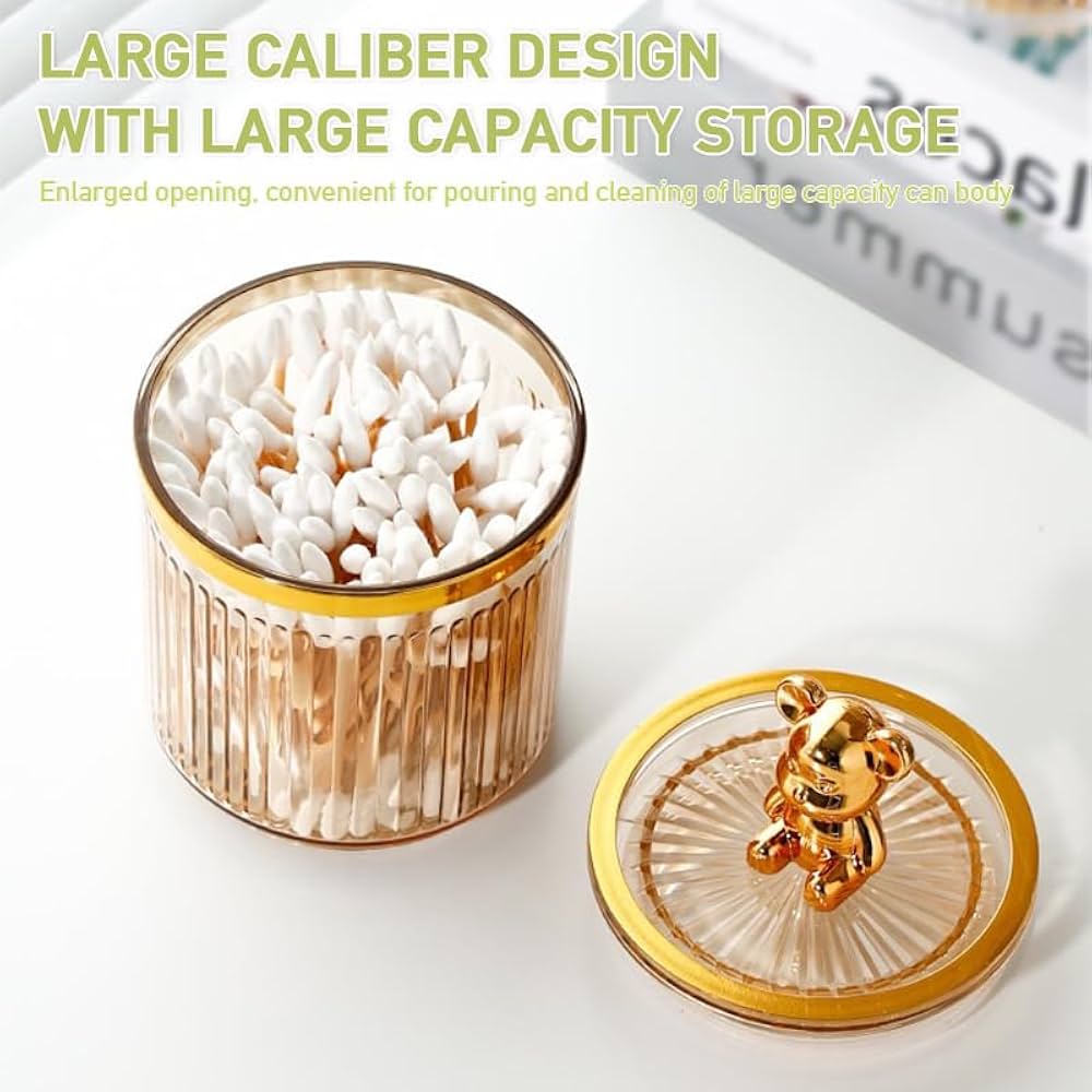 Cute Bear Cotton Storage Basket – Fabric Organizer Bin