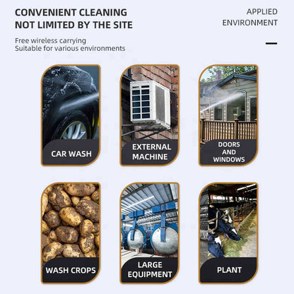 Cordless Pressure Washer with Multi-Function Nozzles  998Vh | Washing Kit