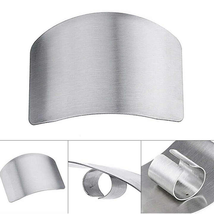 Stainless Steel Finger Guard – Safe Kitchen Vegetable Cutting Tool