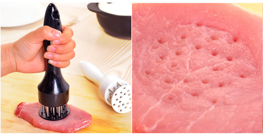 Meat Tenderizer with Stainless Steel Needles – Kitchen Tool