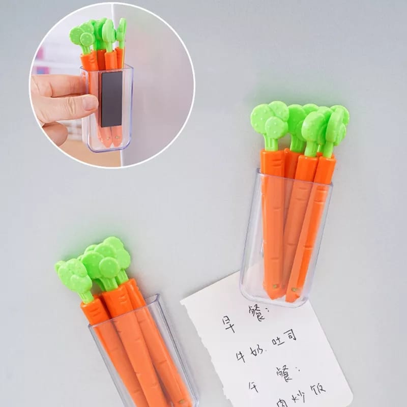 Magnetic Sealing Clips – Carrot Design (Pack of 6)