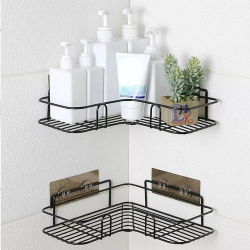 Wall Corner Rack – Self-Adhesive Storage Organizer