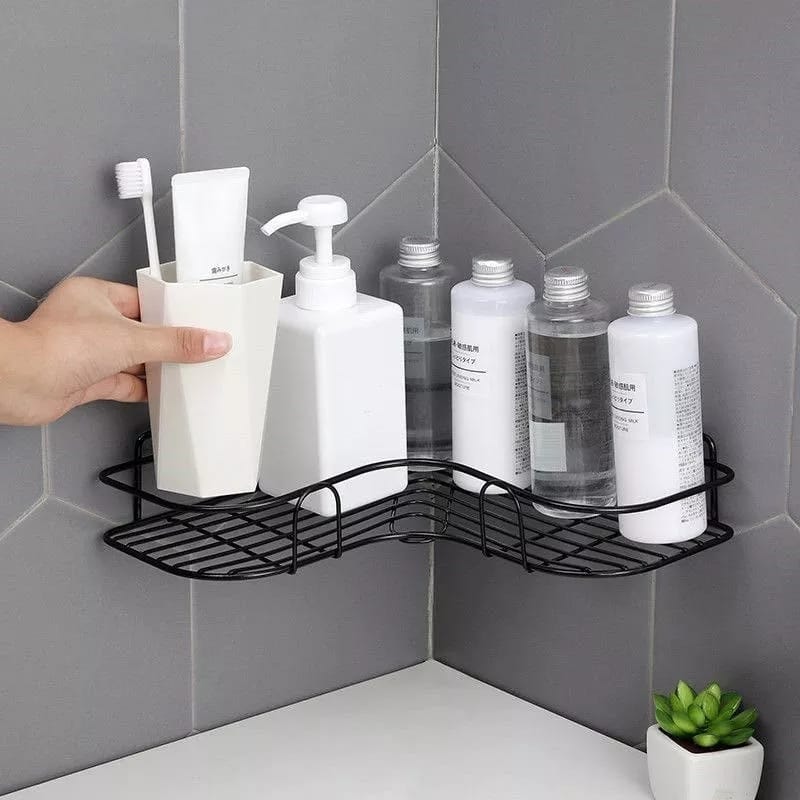 Wall Corner Rack – Self-Adhesive Storage Organizer