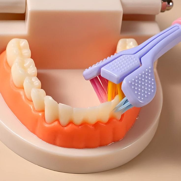3-Sided Ultra-Soft Toothbrush – Gentle & Efficient Cleaning