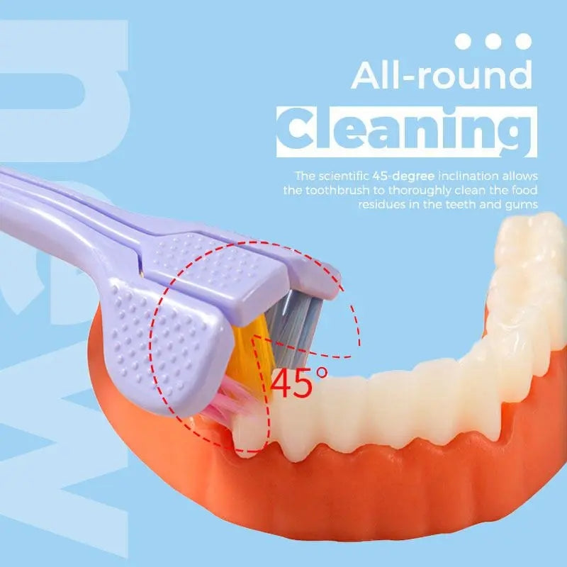 3-Sided Ultra-Soft Toothbrush – Gentle & Efficient Cleaning
