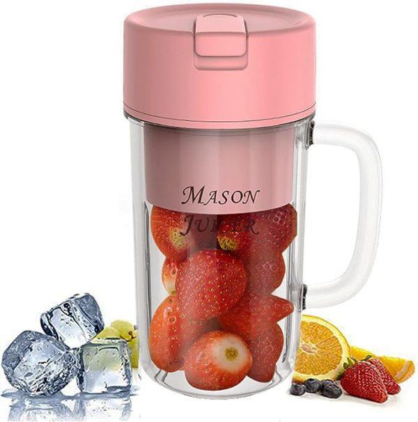 Portable Straw Cup Juicer Blender – 500ML, Rechargeable Juicer Maker