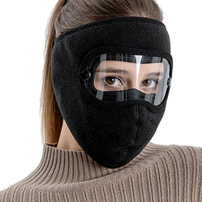 Full Face Mask with Anti-Fog Goggles | Breathable Masks Eye Shield (Random Colors)
