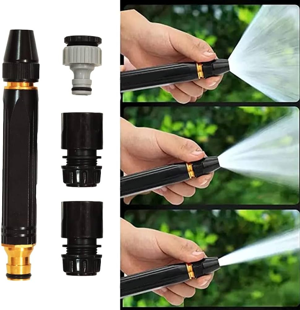 High Pressure Water Spray Nozzle – Gun for Car, Bike Cleaning & Gardening