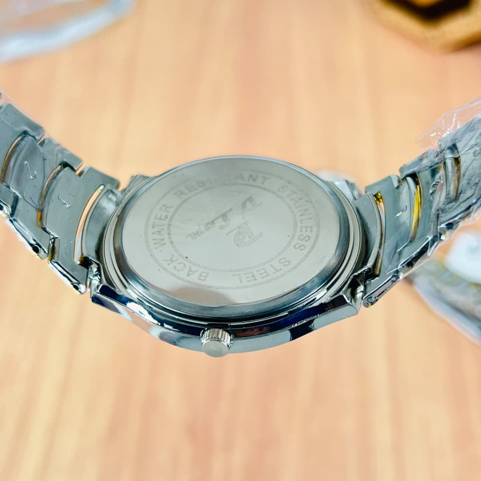 D’Lon Couple Watch Set – Stainless Steel Chain | Push Lock