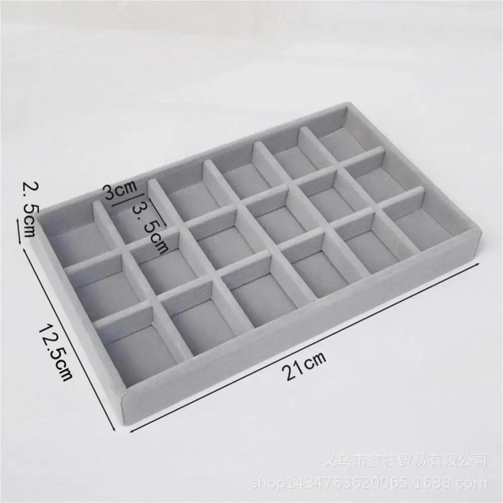 Jewelry Display Tray – Velvet Organizer