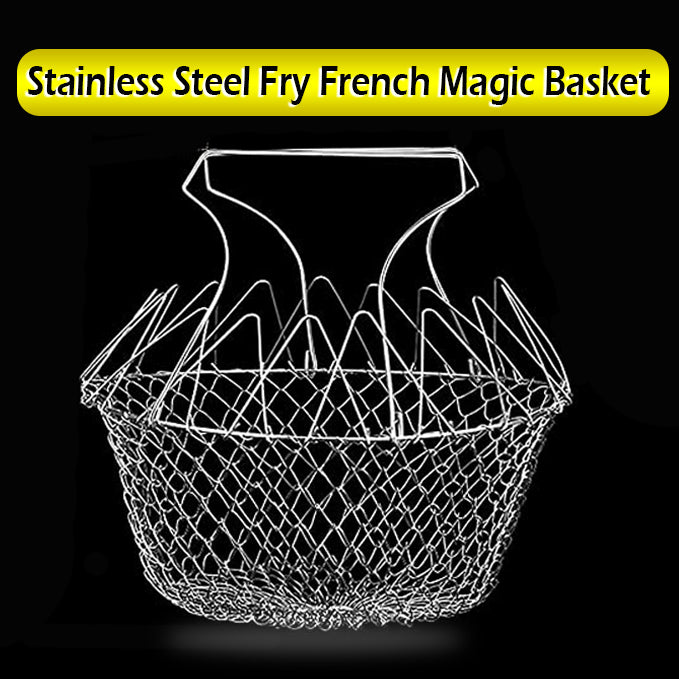 Stainless Steel Fry Basket – French Fries Magic Basket