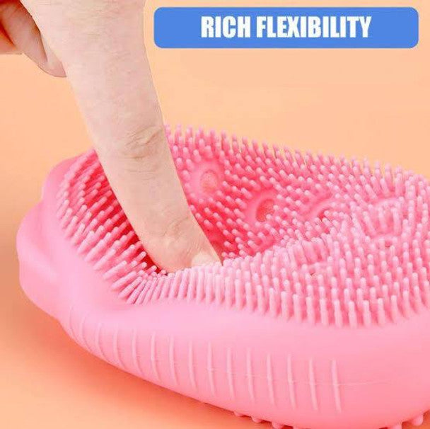 Silicone Bath & Massage Brush Combo – Body Scrubber Set
