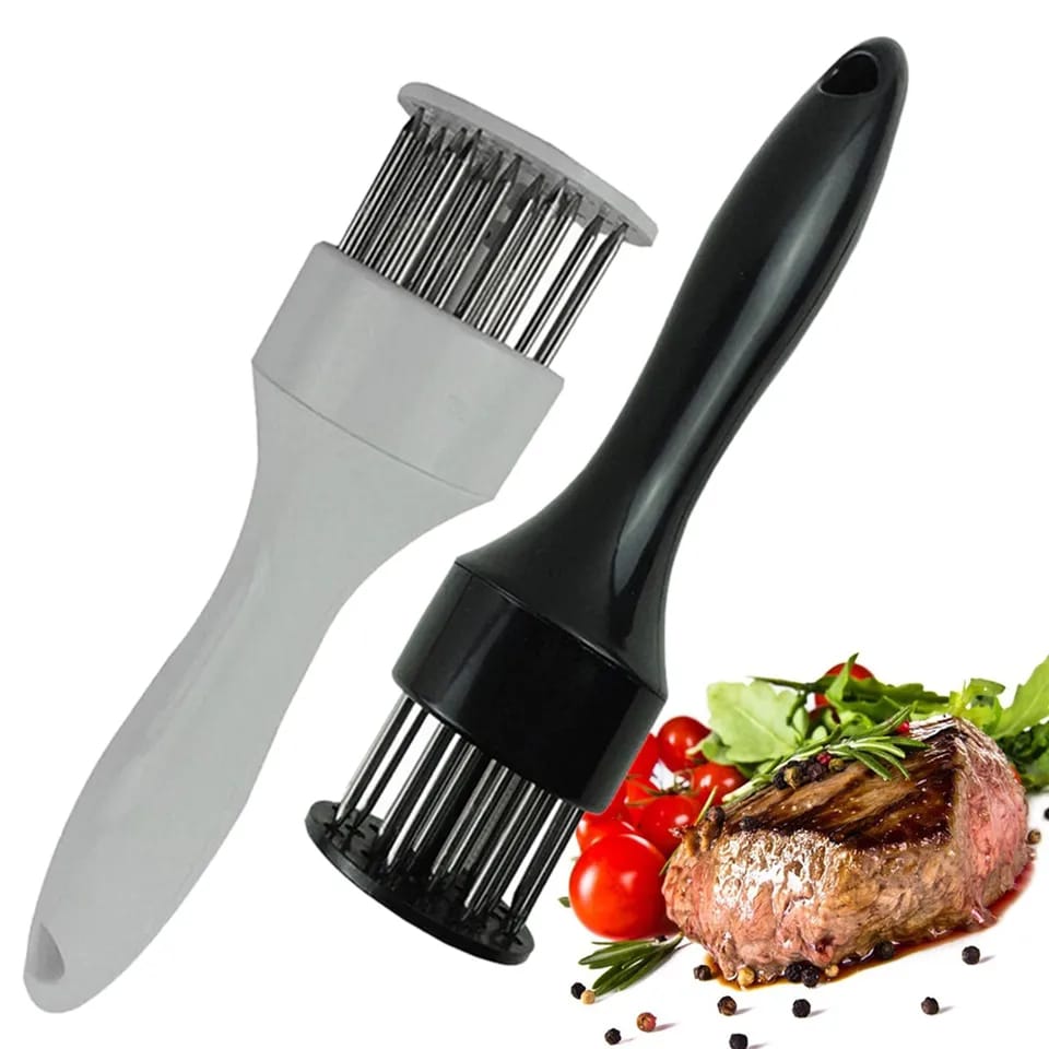 Meat Tenderizer with Stainless Steel Needles – Kitchen Tool