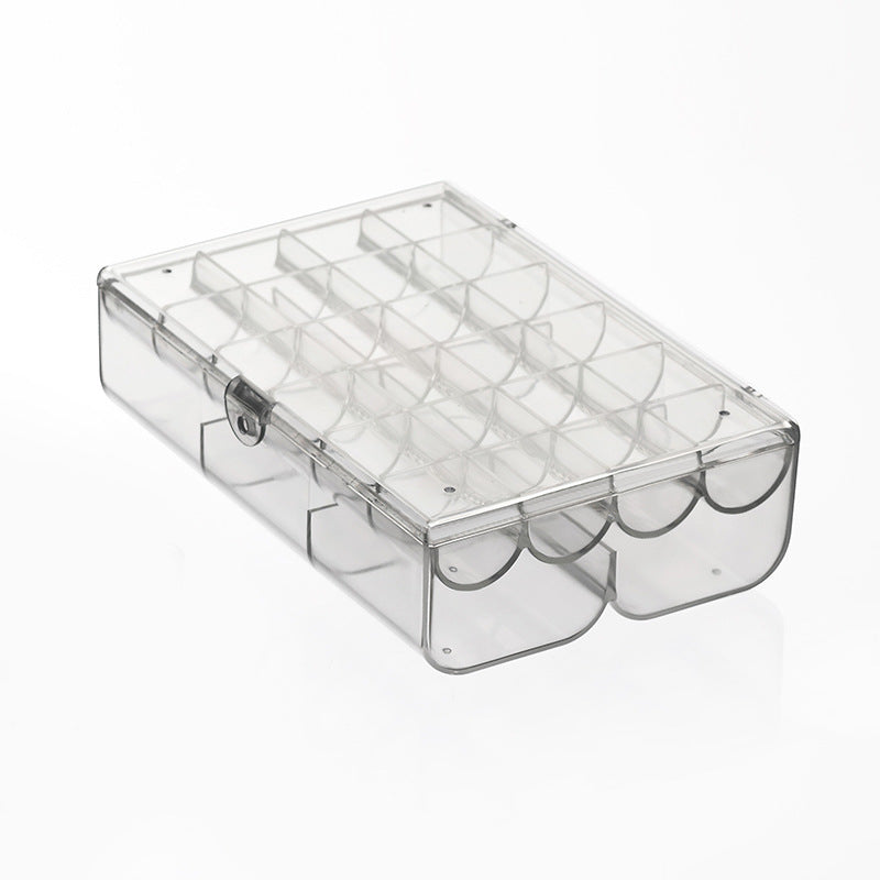 24-Grid Acrylic Jewelry Box – Transparent Storage Organizer