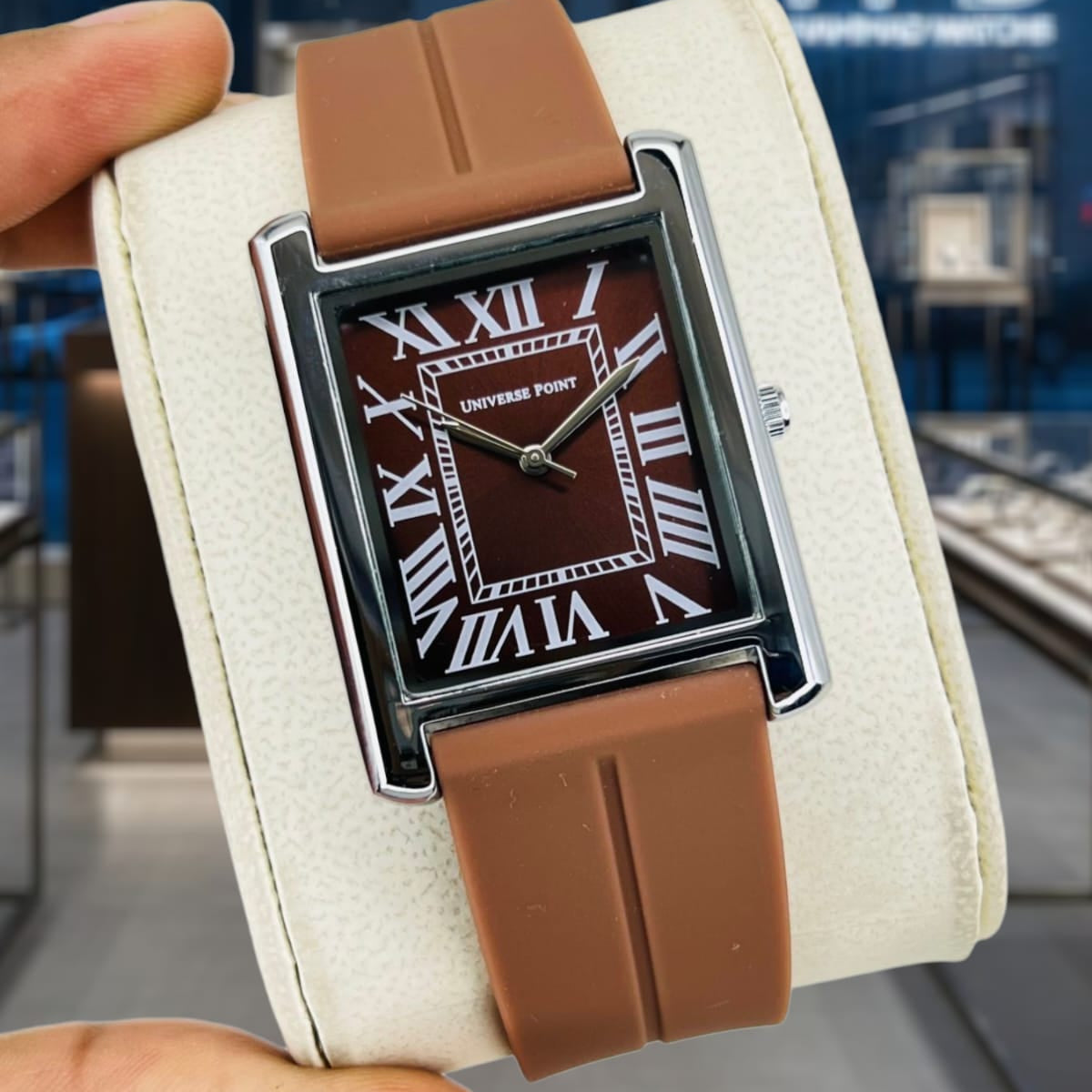 Hugo Boss Tank Solo Quartz Watch for Men – Silicone Strap | Magnet Lock