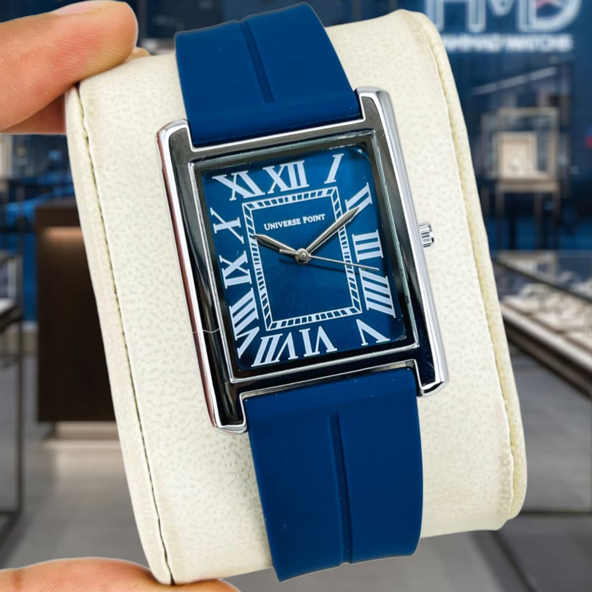 Hugo Boss Tank Solo Quartz Watch for Men – Silicone Strap | Magnet Lock