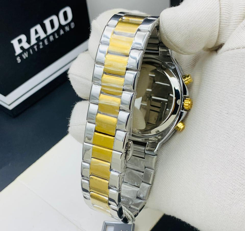 Luxury Gold Chronograph-Style Men’s Watch | Stainless Steel Bracelet Watch