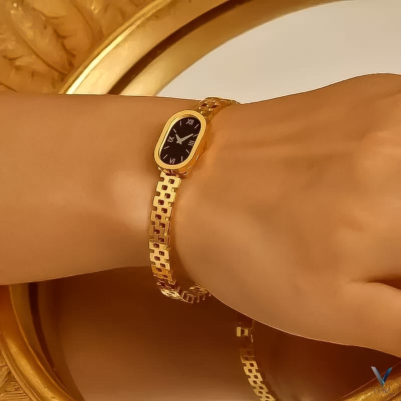 Watch Style Bracelet for Women | Oval Dial Minimal Design