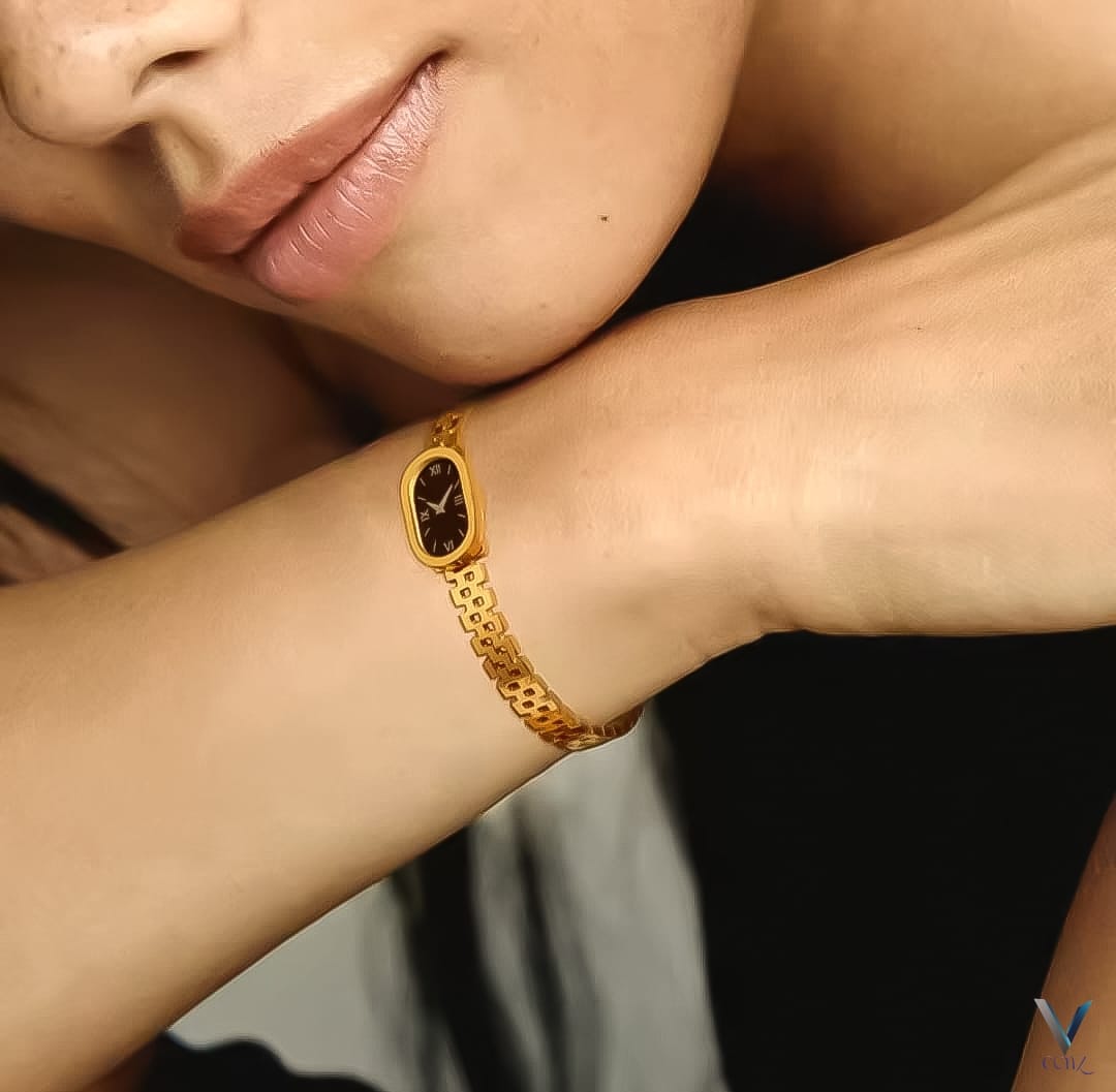 Watch Style Bracelet for Women | Oval Dial Minimal Design